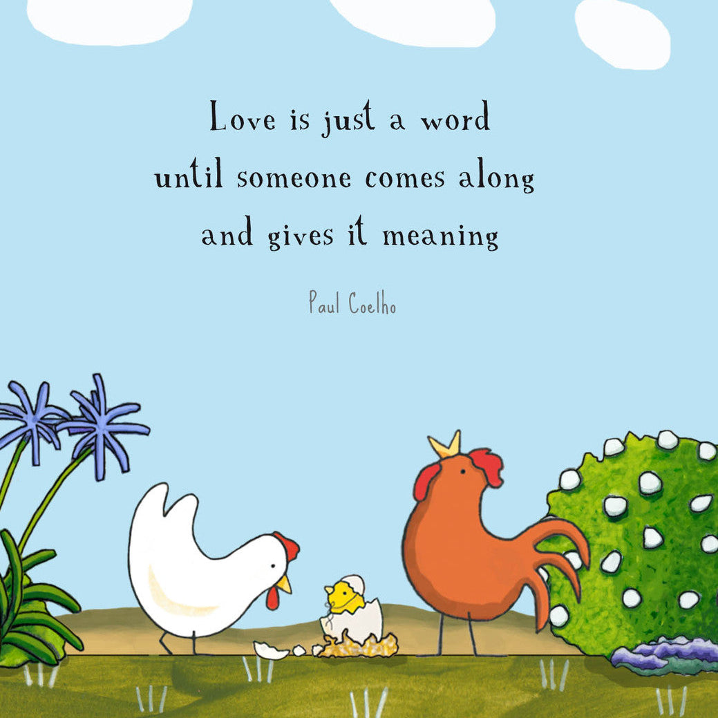 The Meaning of Love Greeting Card by Red Tractor Designs