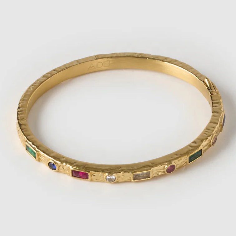 Melrose Gold Cuff Bracelet - Multi by Arms of Eve