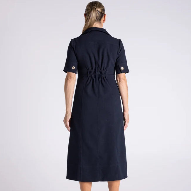 Middleton Midi dress by Two T's - Navy