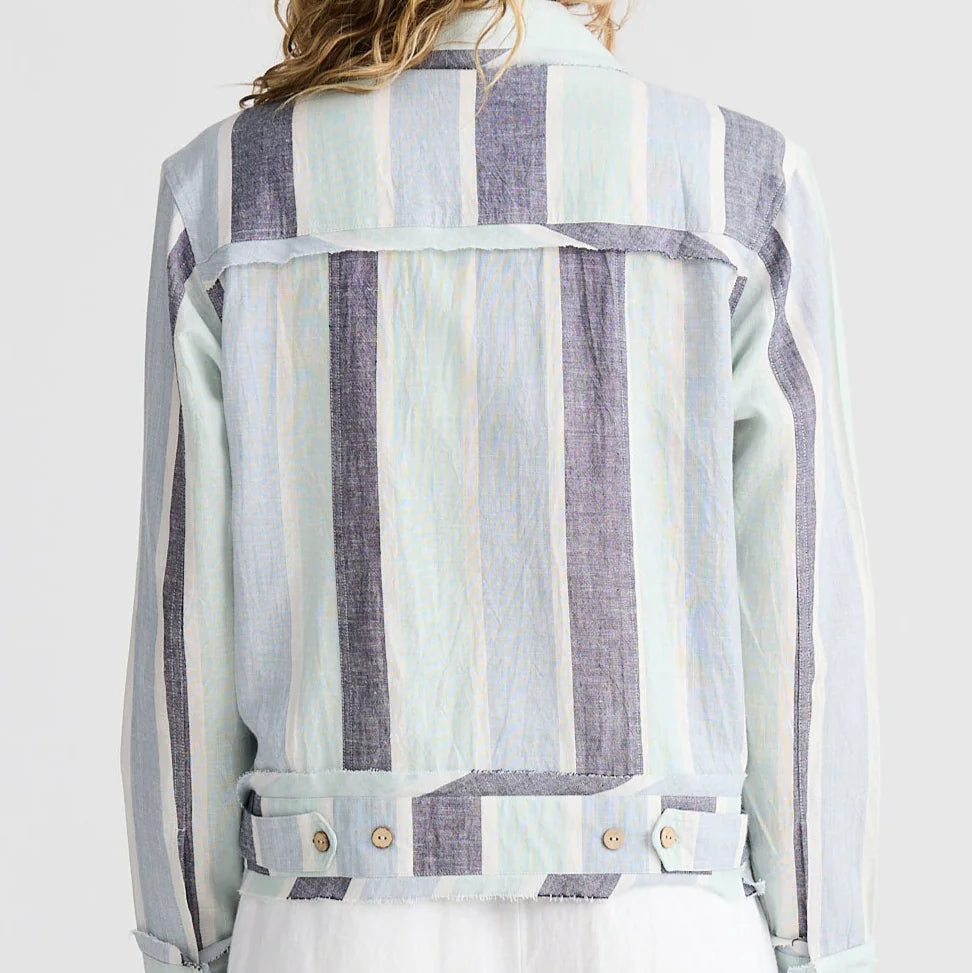 Monza Jacket by The Shanty - Tulip Stripe