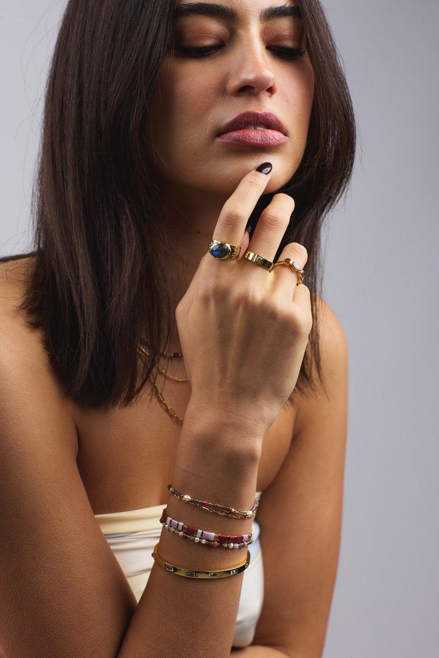 Montana Peridot Ring Sz 7 by Zafino - Gold