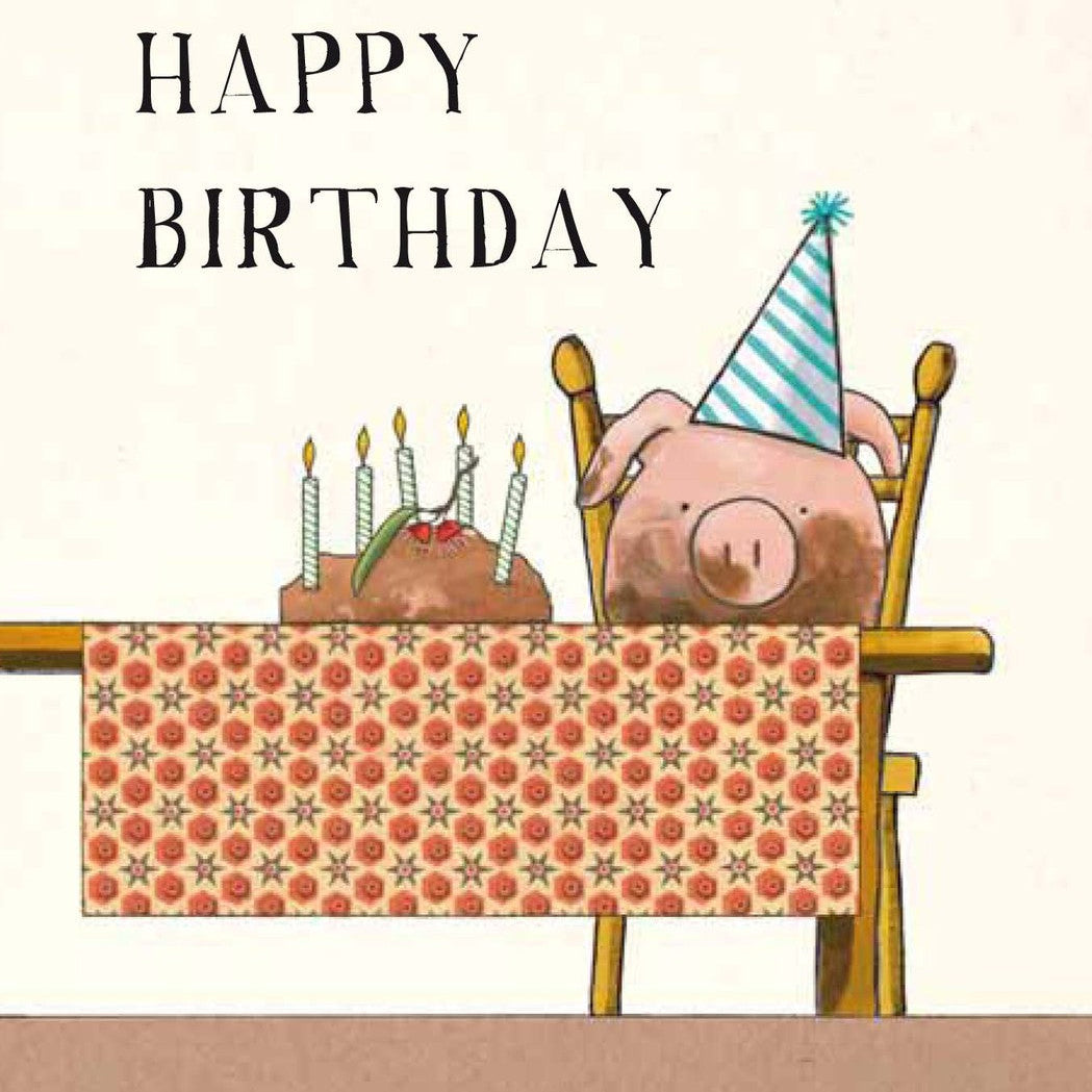 Mud cake Greeting Card by Red Tractor Designs