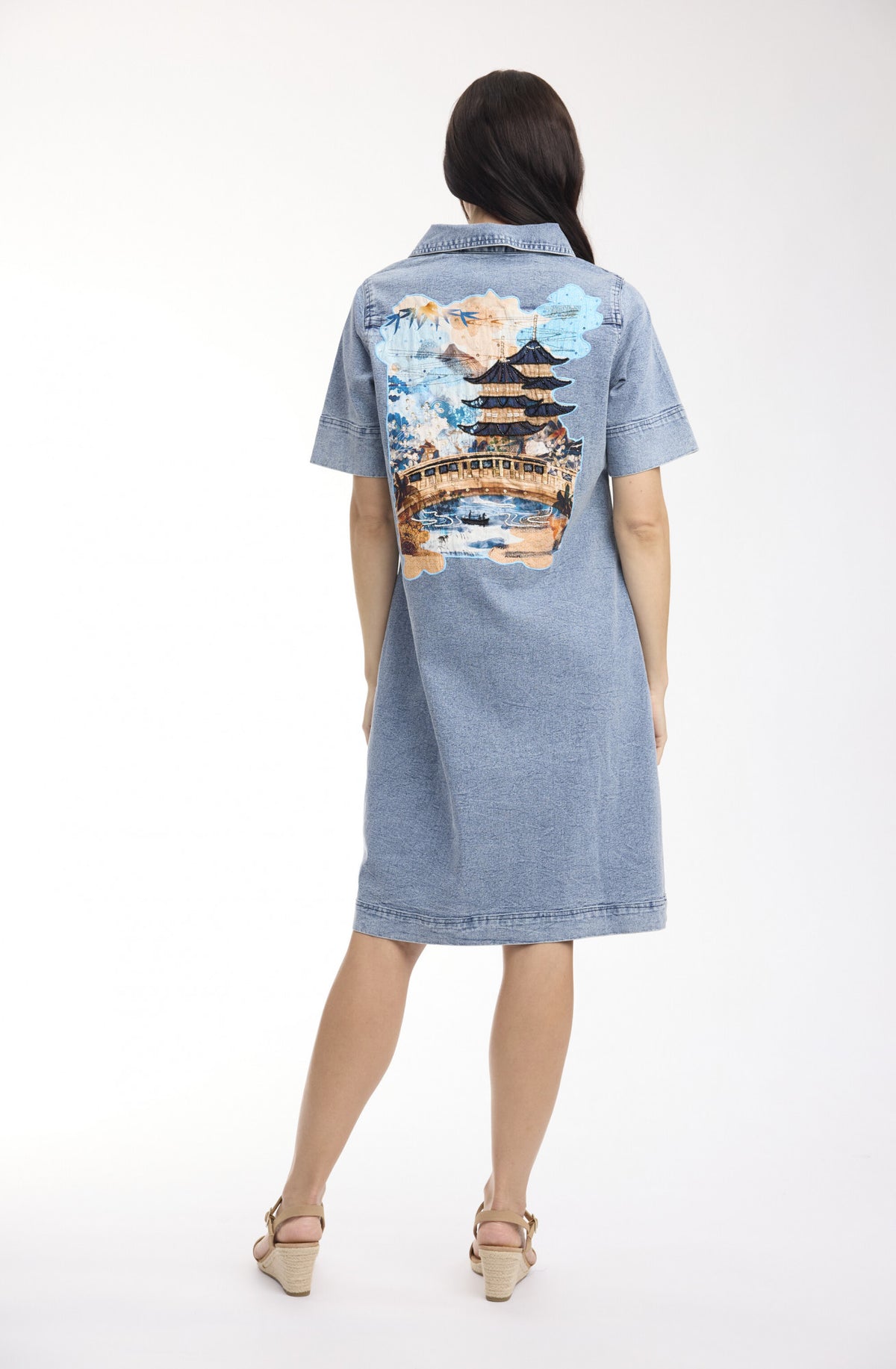 Nanjing Dress Denim Patch by Orientique