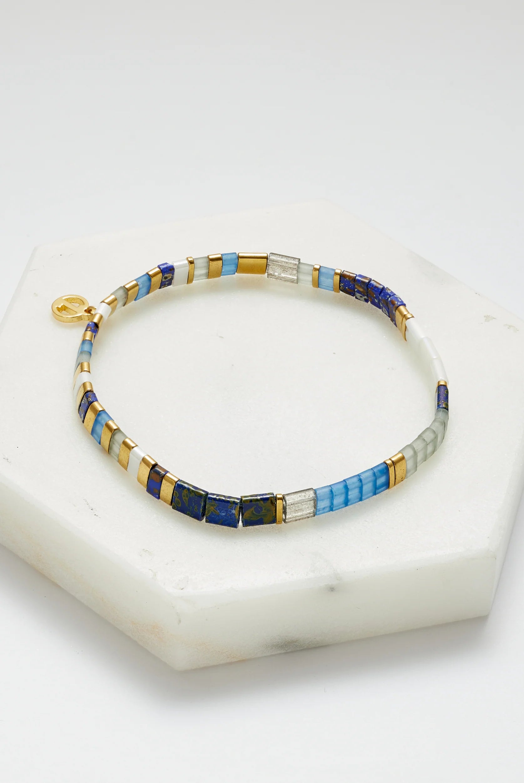 Tile bracelet by Zafino- Navy