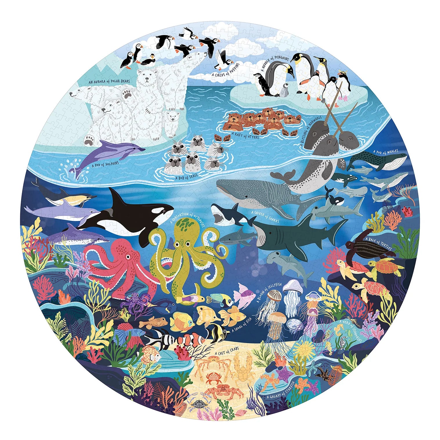 Ridleys Ocean Lover's Jigsaw Puzzle 1000pcs by Isalbi