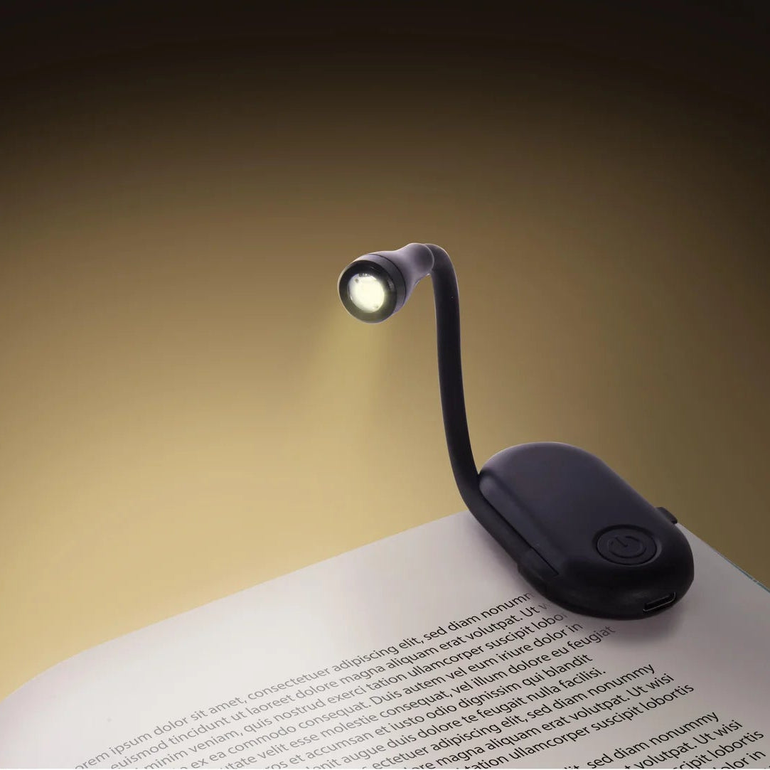 Maverick Rechargeable Clip On Book Light by Isalbi