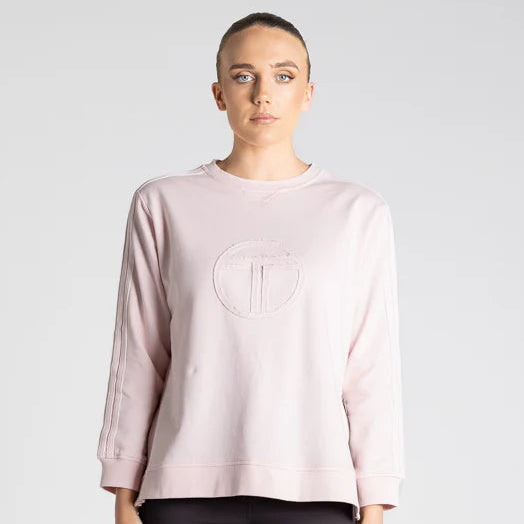 Logo Sweater by Two-Ts - Pale Pink