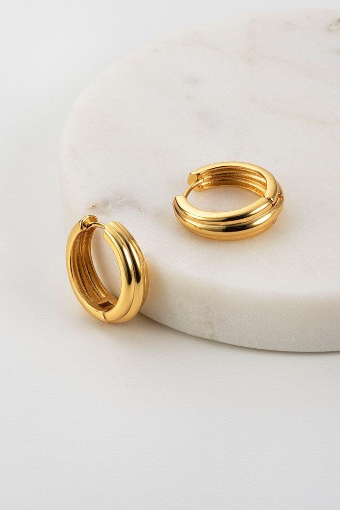 Paris Hoop earring by Zafino- Gold