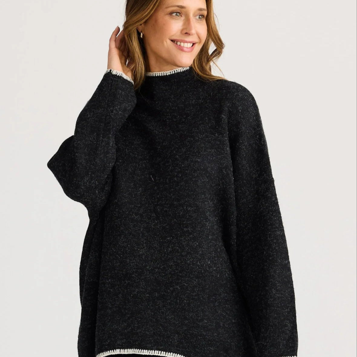 Pirie knit by Brave & True - Black Marle