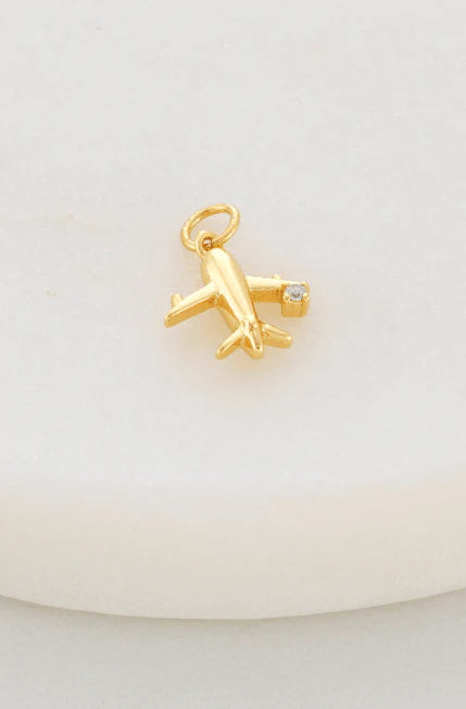 Plane Charm by Zafino- Gold