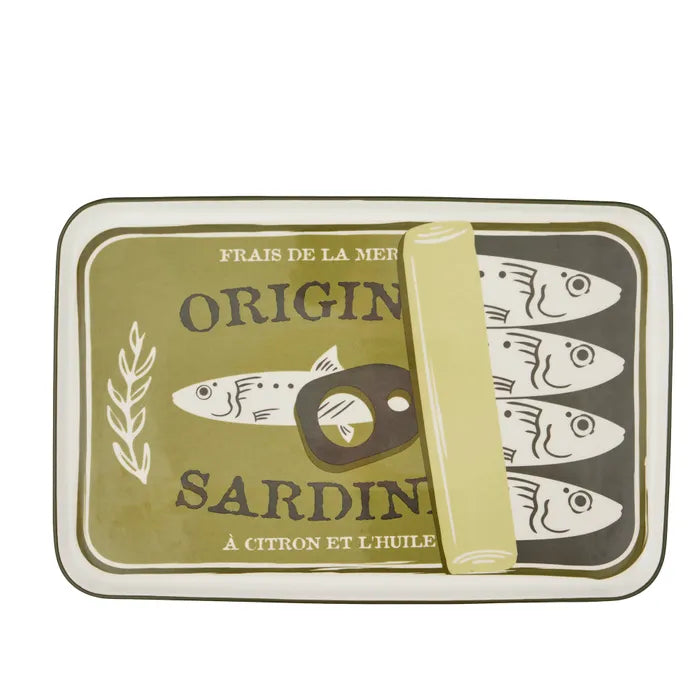 Lisbon Cer Sardine Platter 25x38.5cm Grn by Coast to Coast