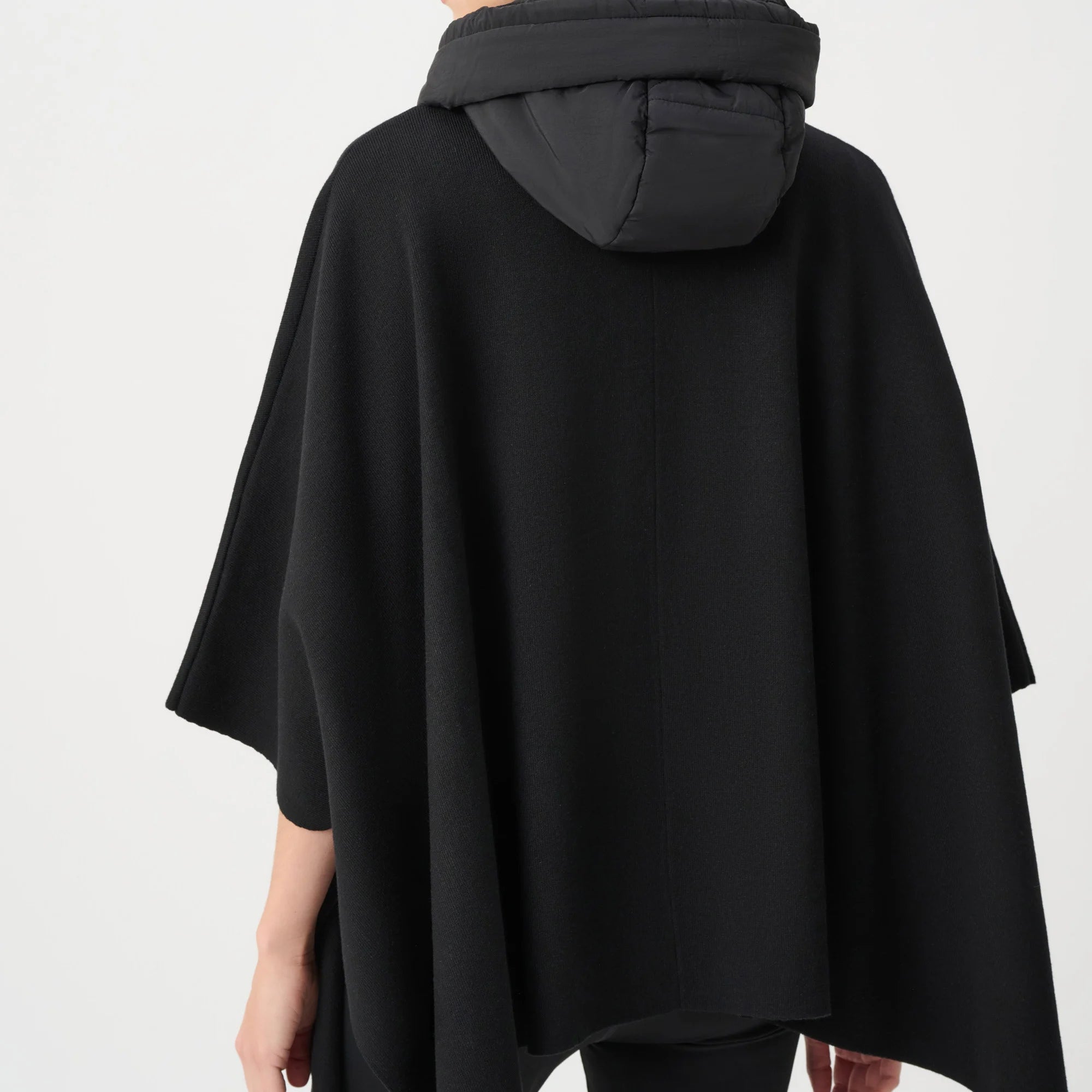 Sweater Knit Quilted Poncho Jacket by Joseph Ribkoff