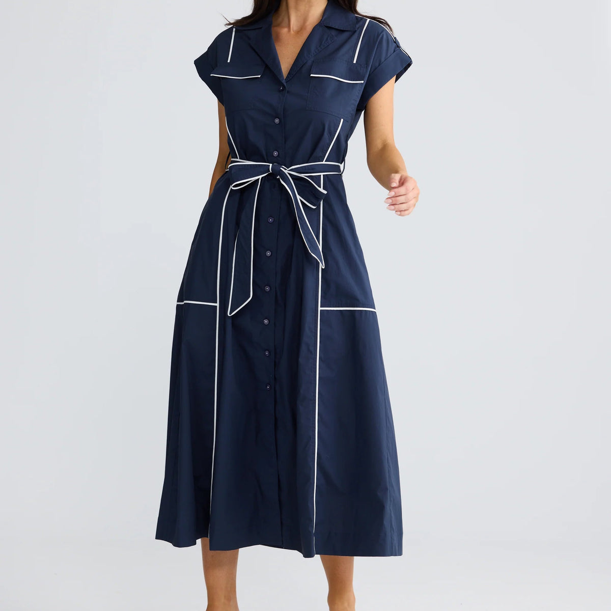 Portia dress by Brave & True - Navy