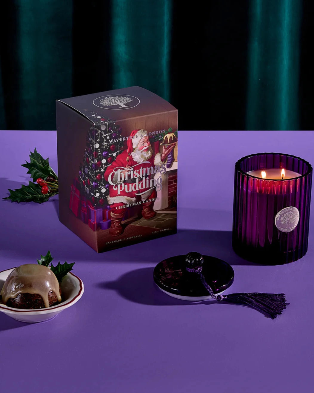 Christmas Pudding Candle by Wavertree & London