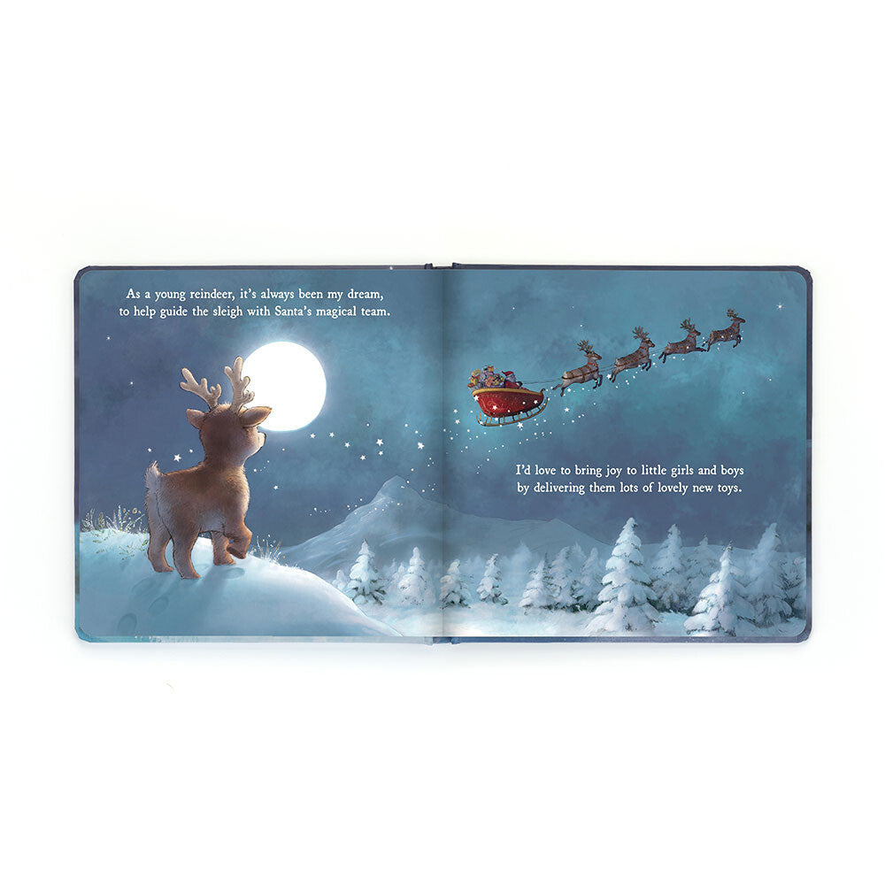 Mitzi Reindeer's Dream hardcover book by Jellycat