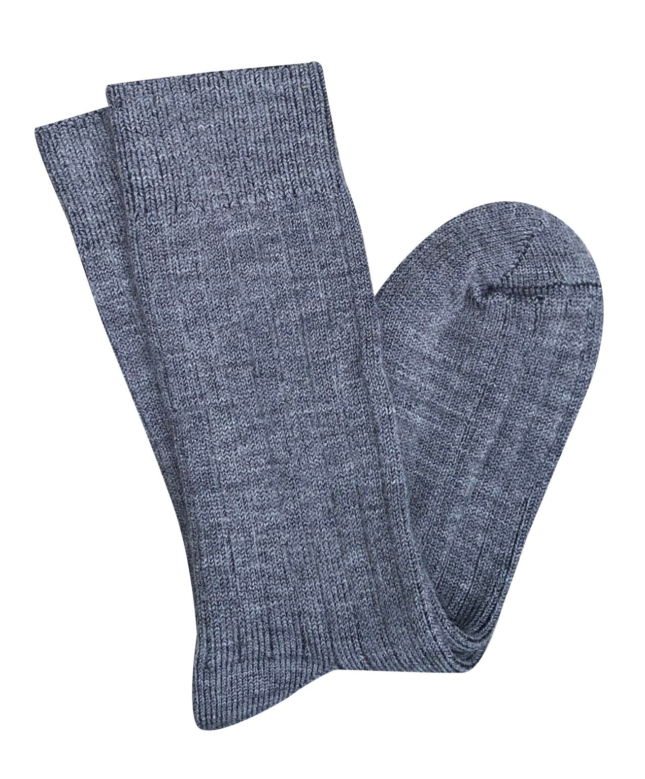 Short Rib Merino Wool Socks – Grey by Tightology