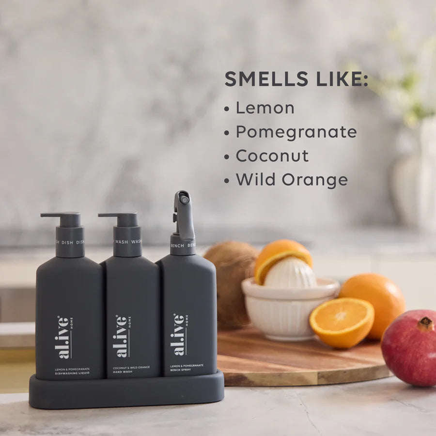 Kitchen Trio Lemon & Pomegranate,Coconut & Wild Orange by Al.ive