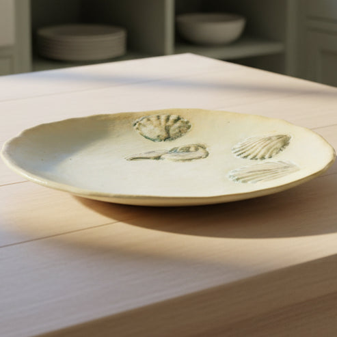 Riva Round Cer Plate 14cm Ivory/Green by Coast to Coast