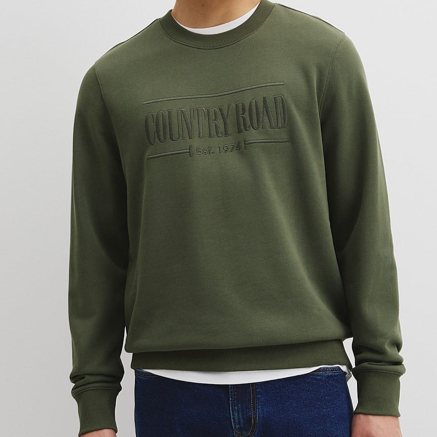 Australian Cotton Heritage Sweat By Country Road - River Gum