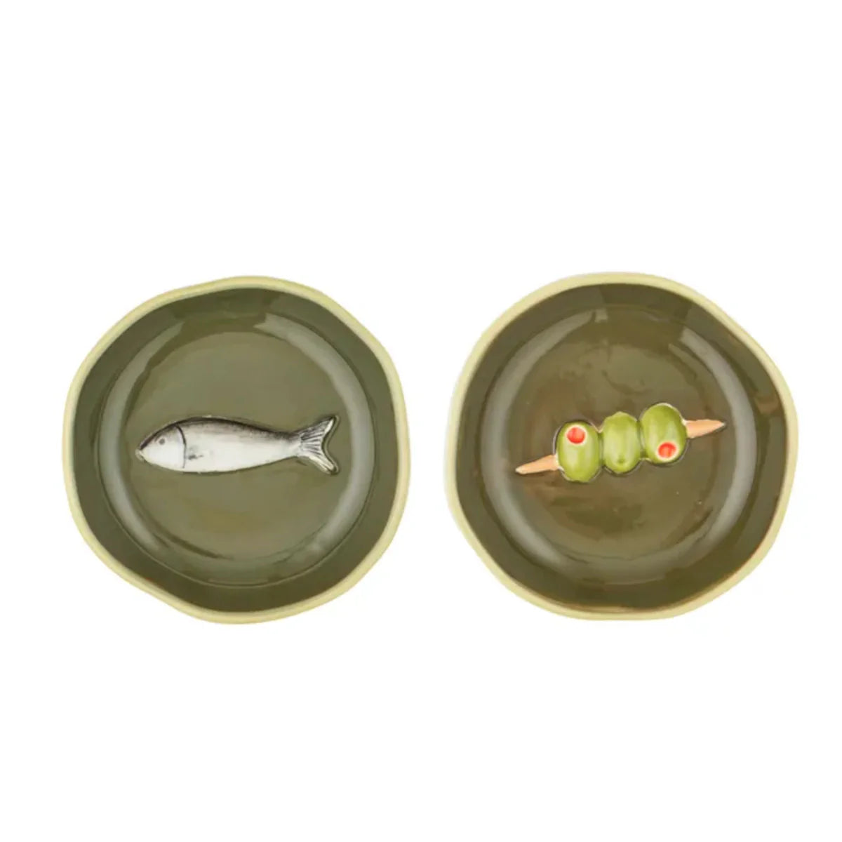 Porto Olive Ceramic Dish Assorted 10 x 2.5cm (price per item) by Coast to Coast