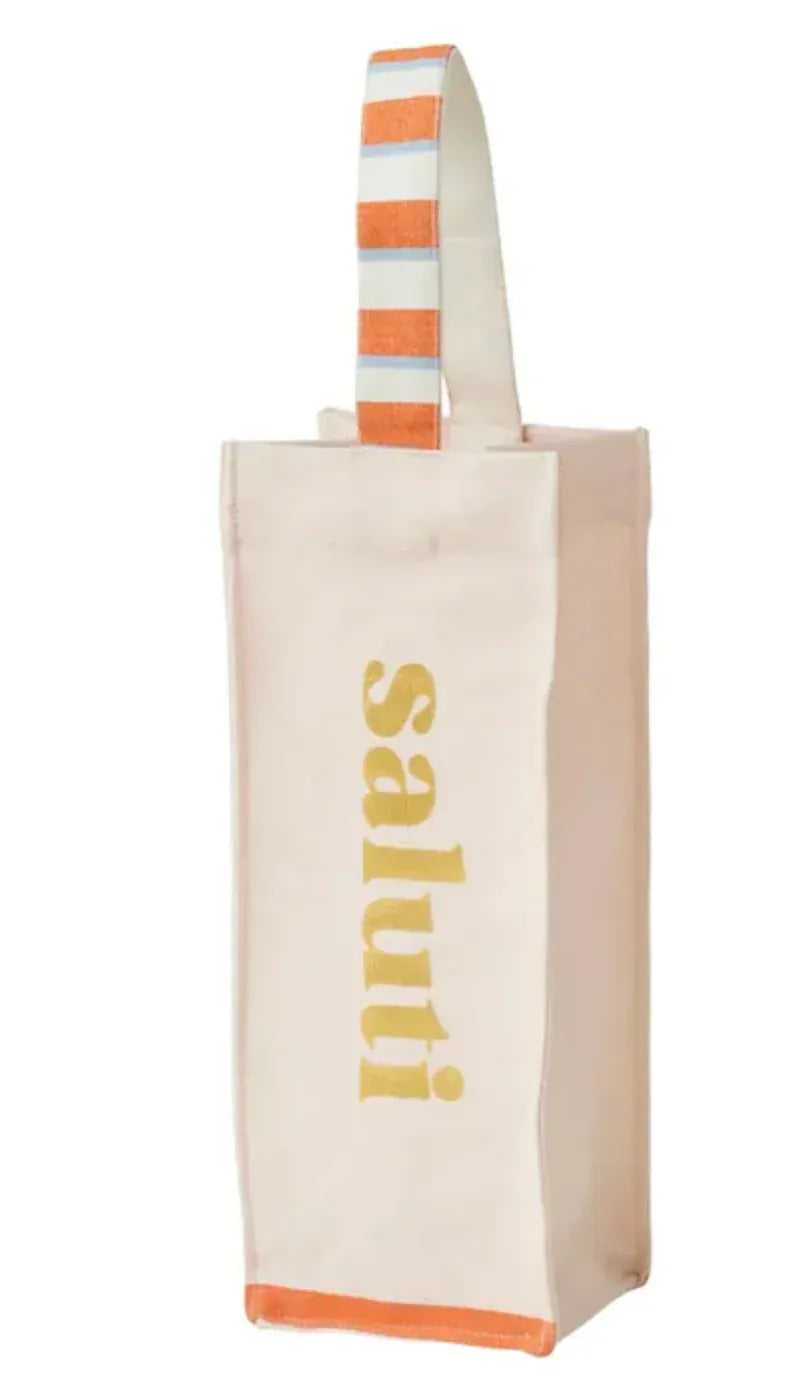 Saluti Cotton Bottle Bag 10x10x32cm by Coast to Coast