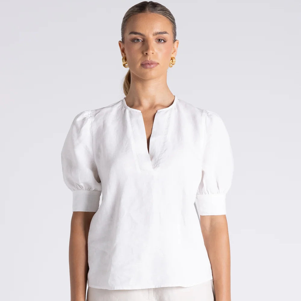 Sandy top by Two T's - White