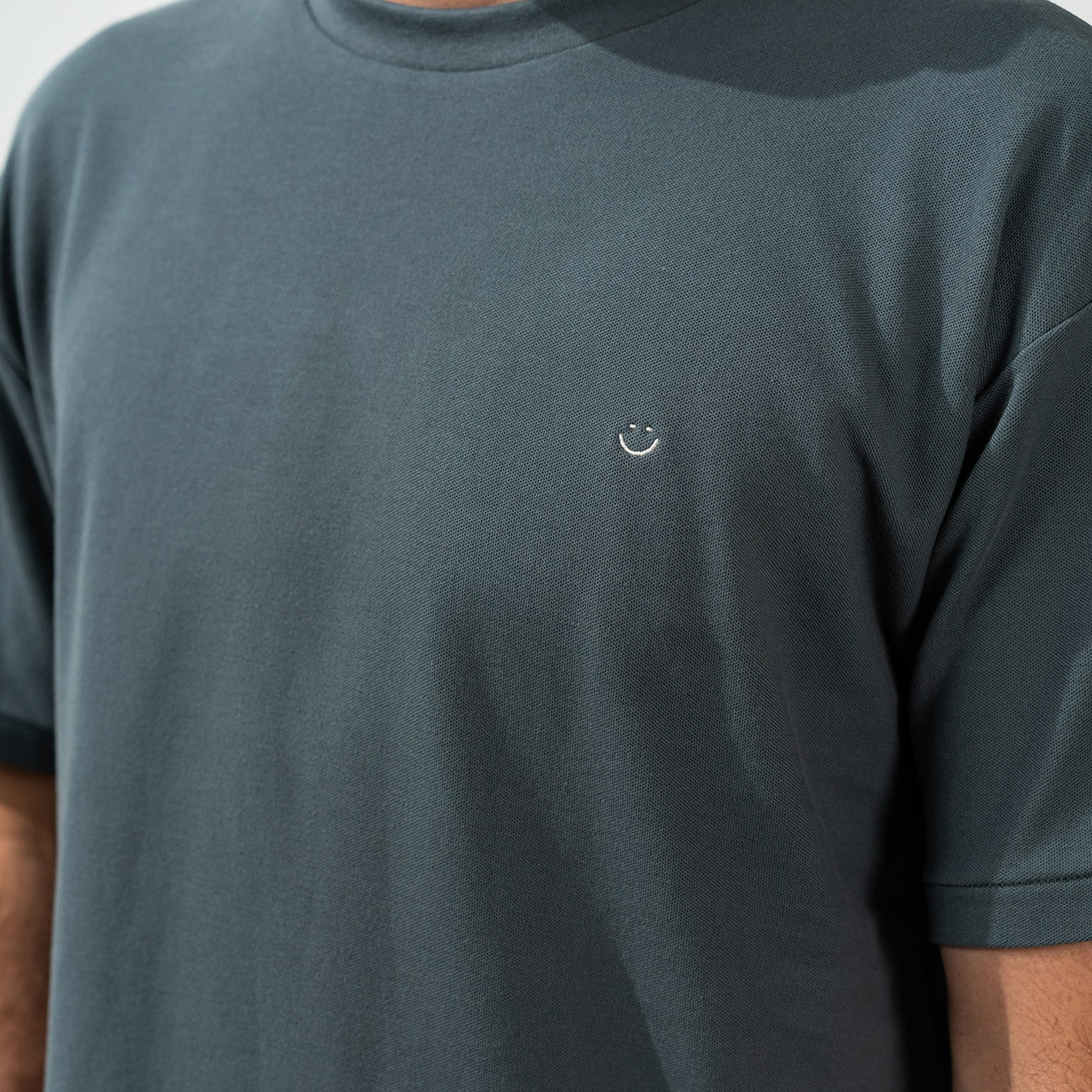 Pique T-Shirt by Bandsome - Charcoal Blue
