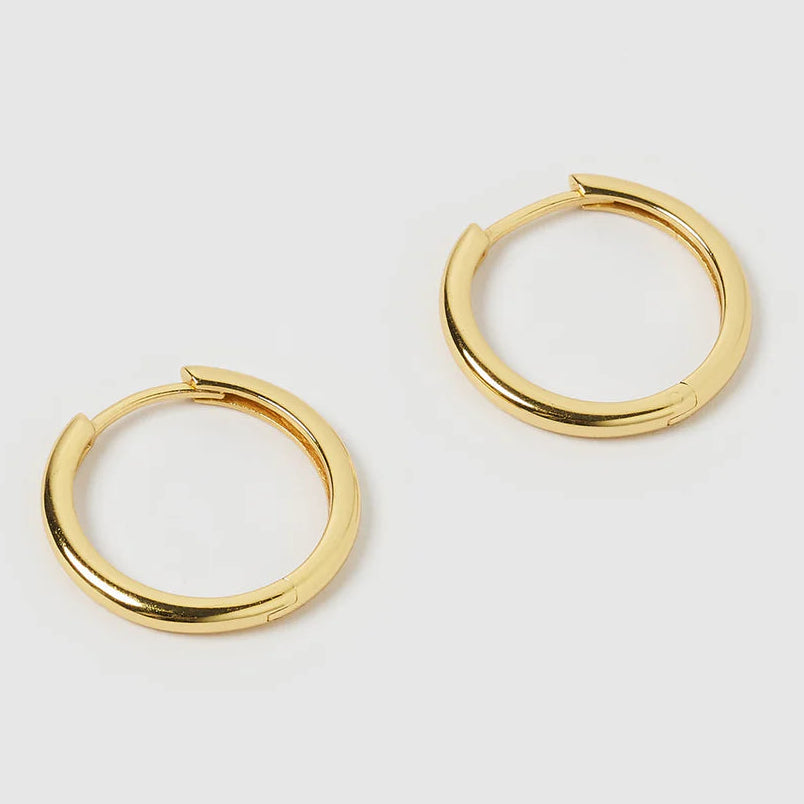 Scarlet Gold Hoop Earrings by Arms of Eve