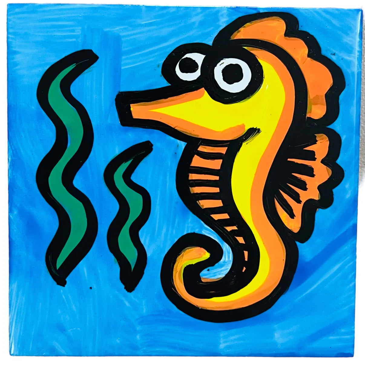 Portarlington Tile by Heatherware - Seahorse