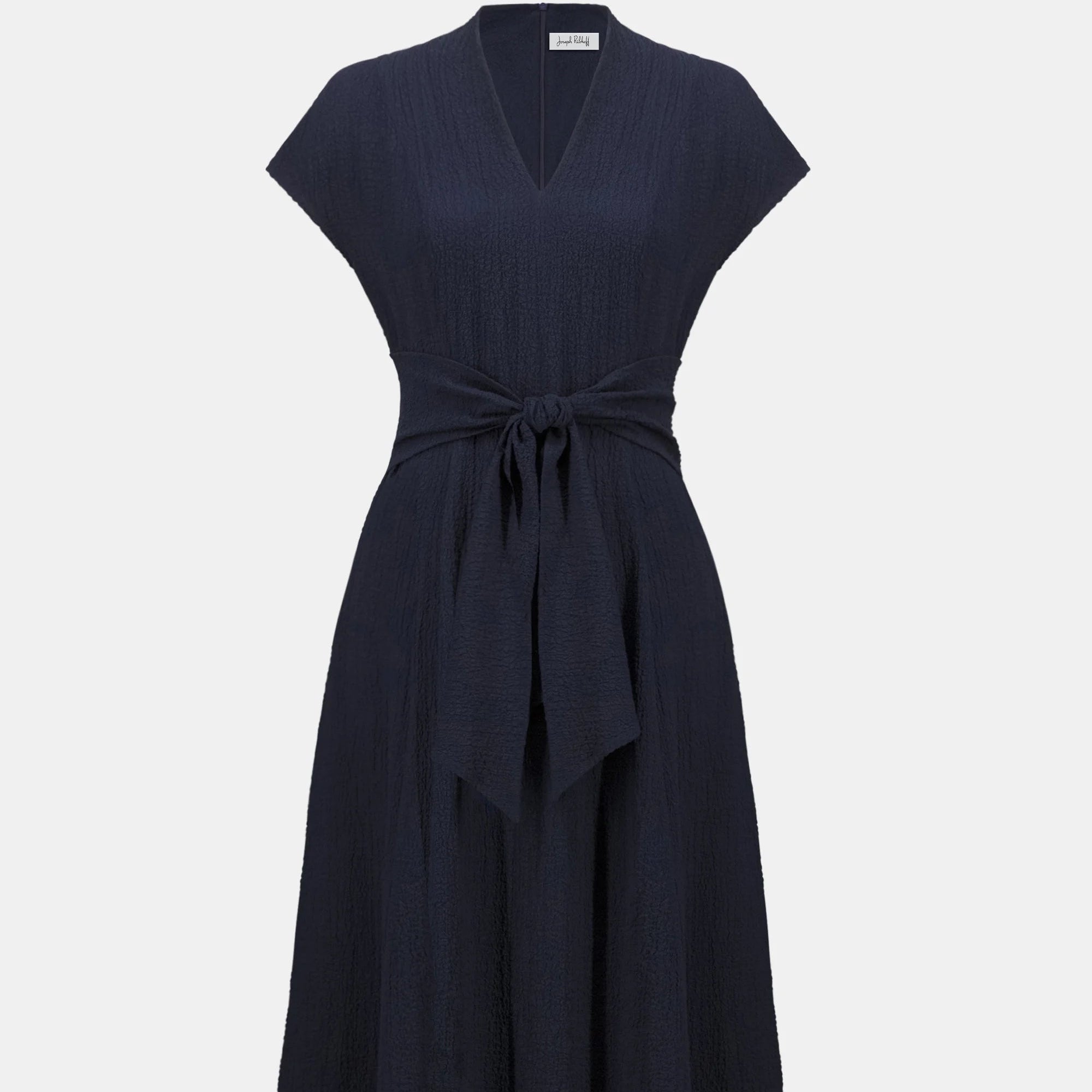 Woven Seersucker Fit And Flare Dress by Joseph Ribkoff