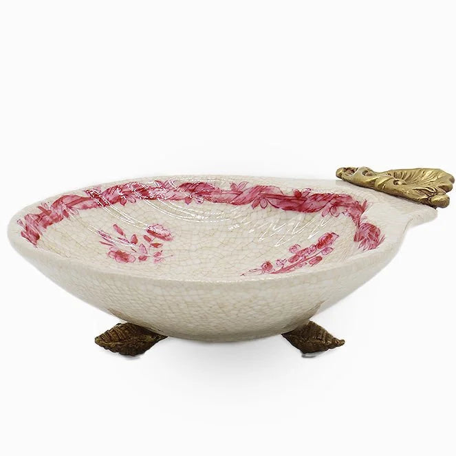Pink Floral Shell Soap Dish by Zjoosh