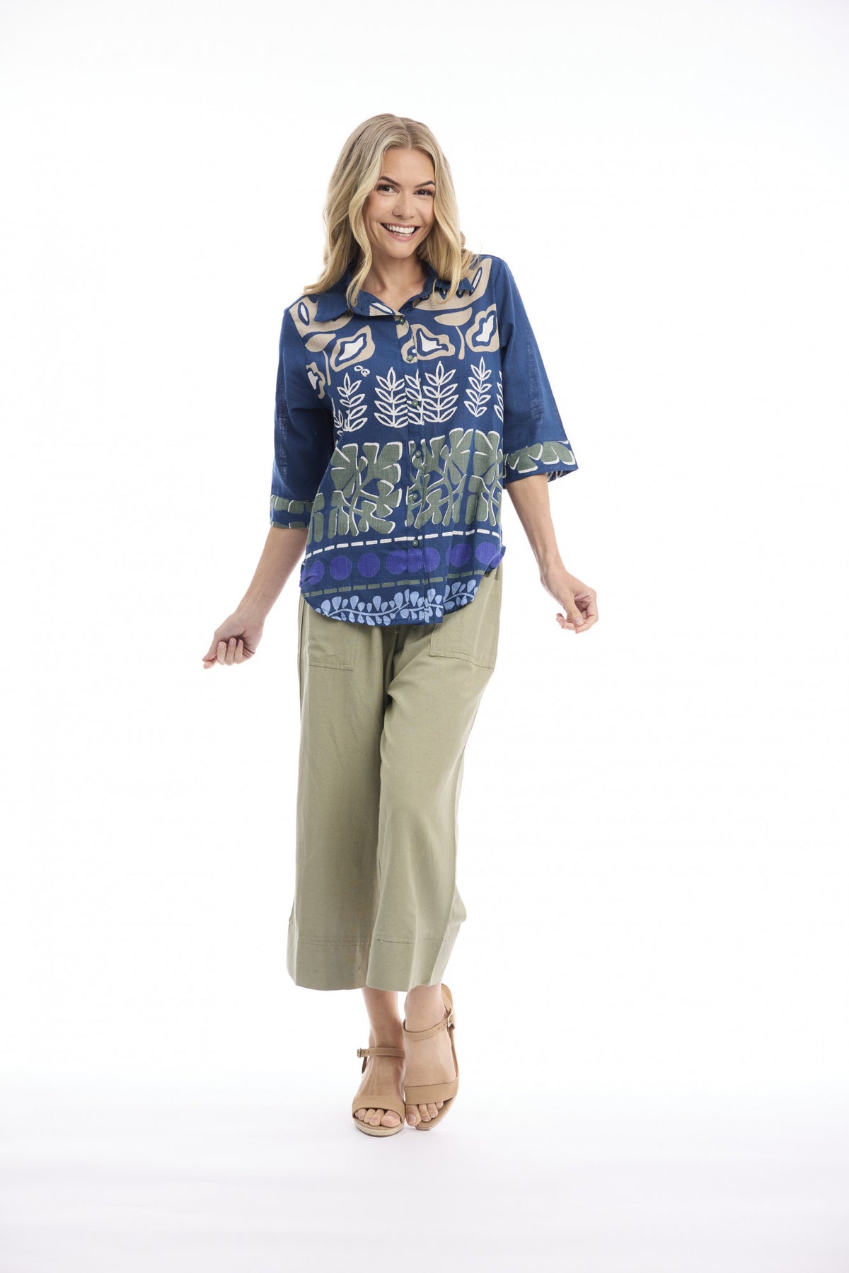Liberte Blue Shirt by Orientique
