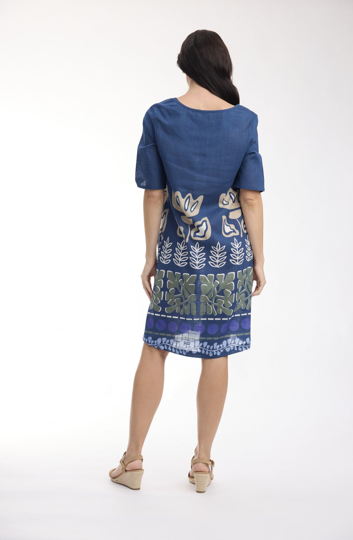 Liberte Blue Dress Contemporary by Orientique