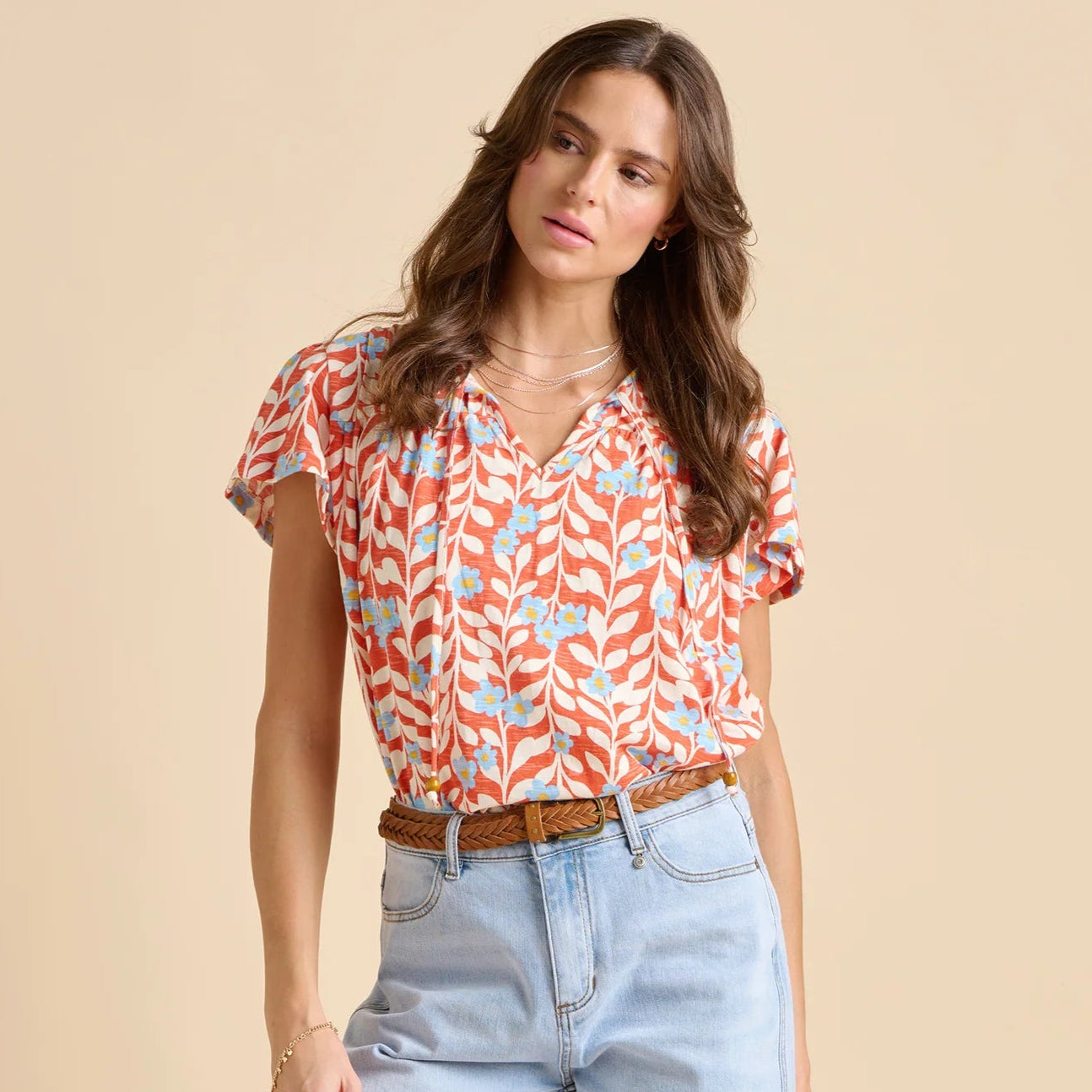 Spring Vine Jersey T Shirt by Brakeburn