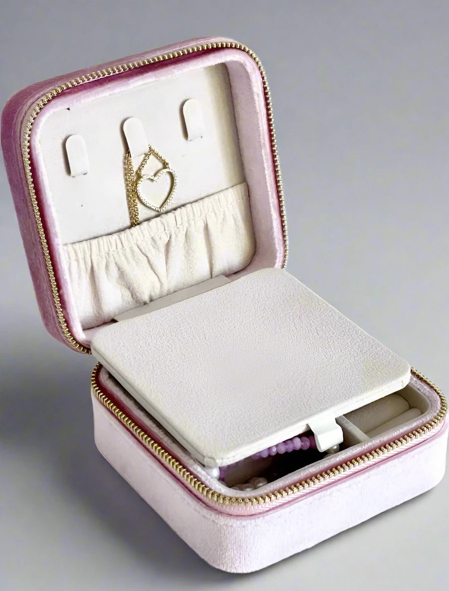 Square Jewellery Case by Zjoosh - pink