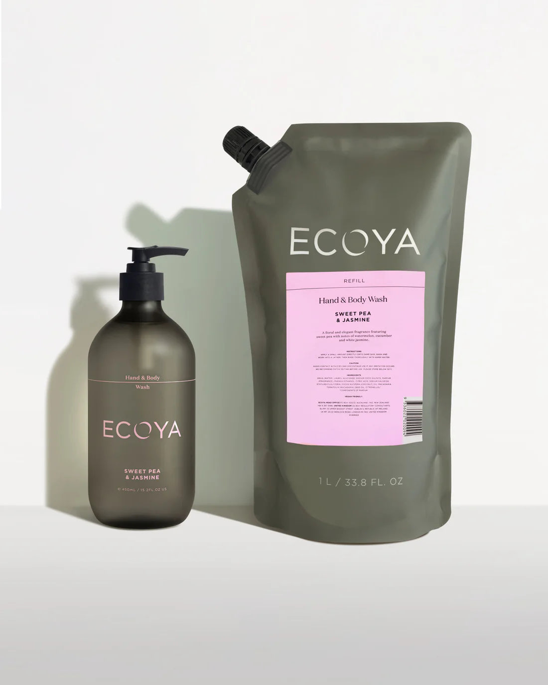 Hand & BodyWash Refill by Ecoya- Sweet and Jasmine