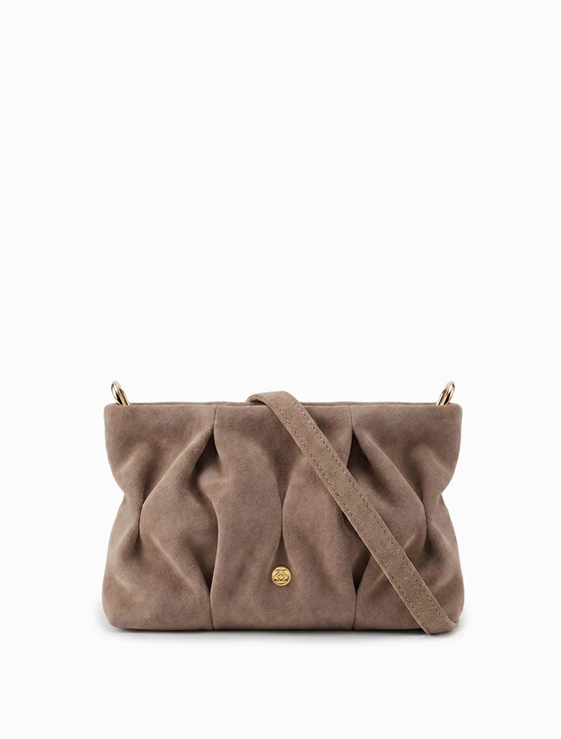 Annabel eco suede bag by Zjoosh - Tan & Chocolate