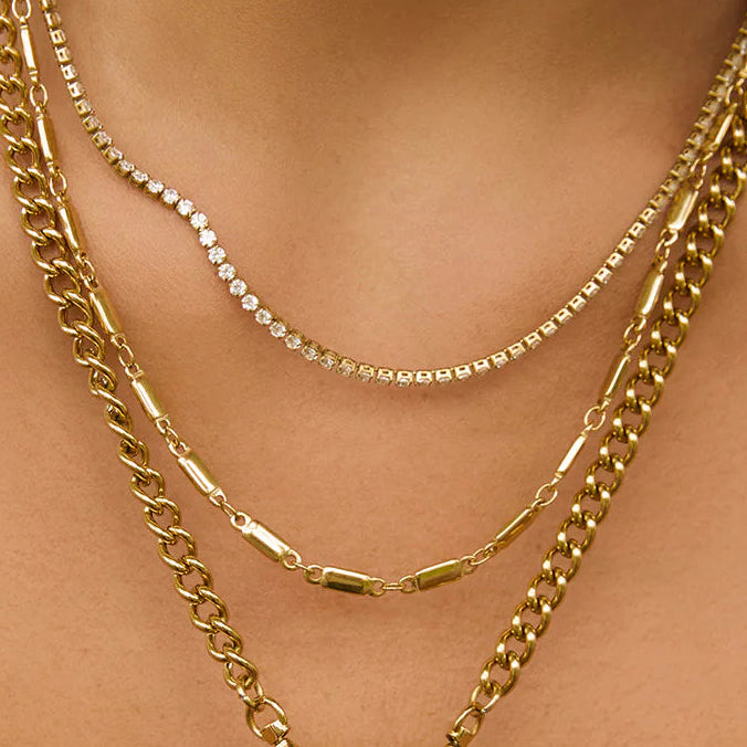 Charlize Tennis Necklace by Arms of Eve