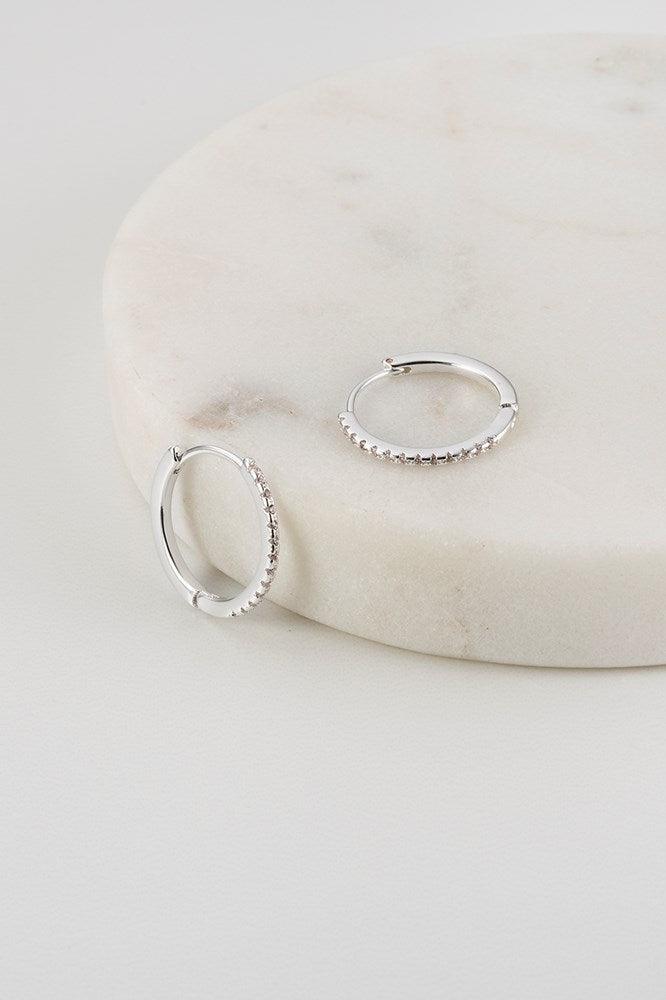 Tilly Hoop earring by Zafino- Silver