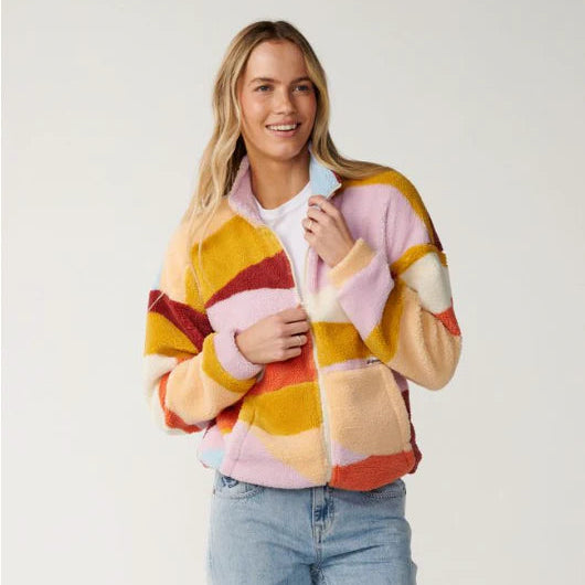 Retro Swell Standard zip thru Polar fleece by Rip Curl