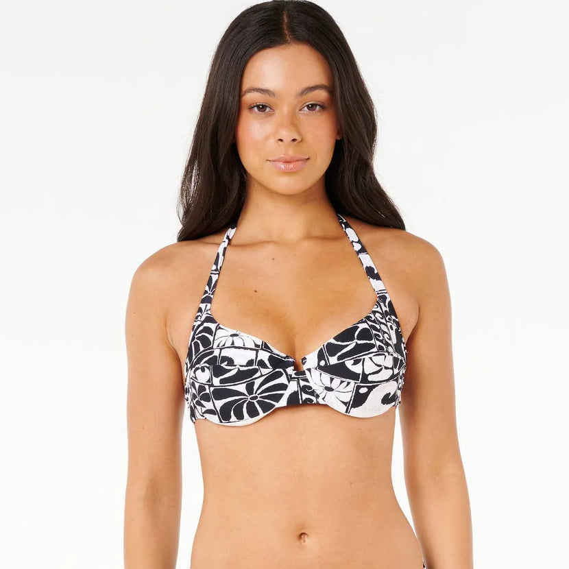 Artist Of The Search - Ty Williams DD-E Halter Bikini Top by Rip Curl