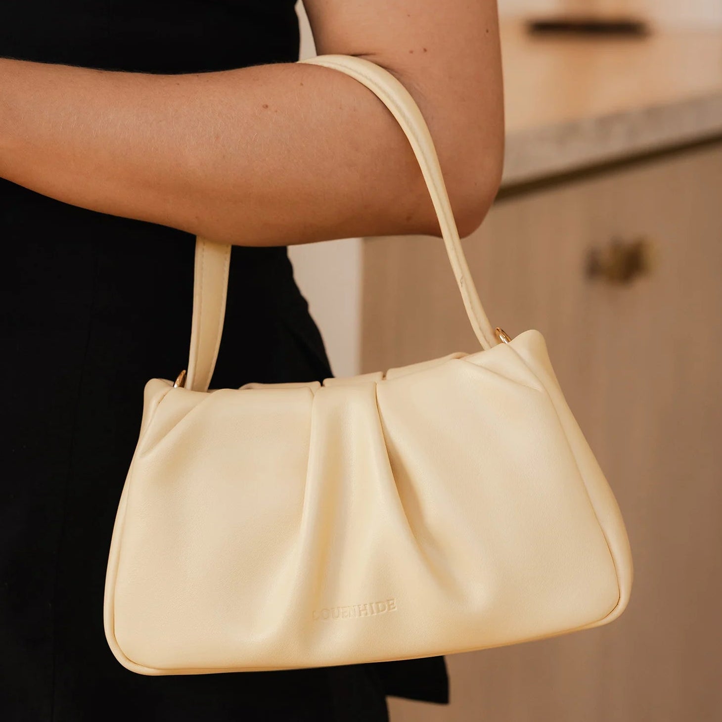 Uma Handbag - Butter Yellow by Louenhide