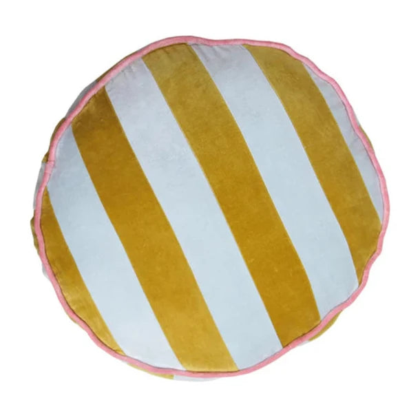 Velvet Stripe Cushion by Mosey Me