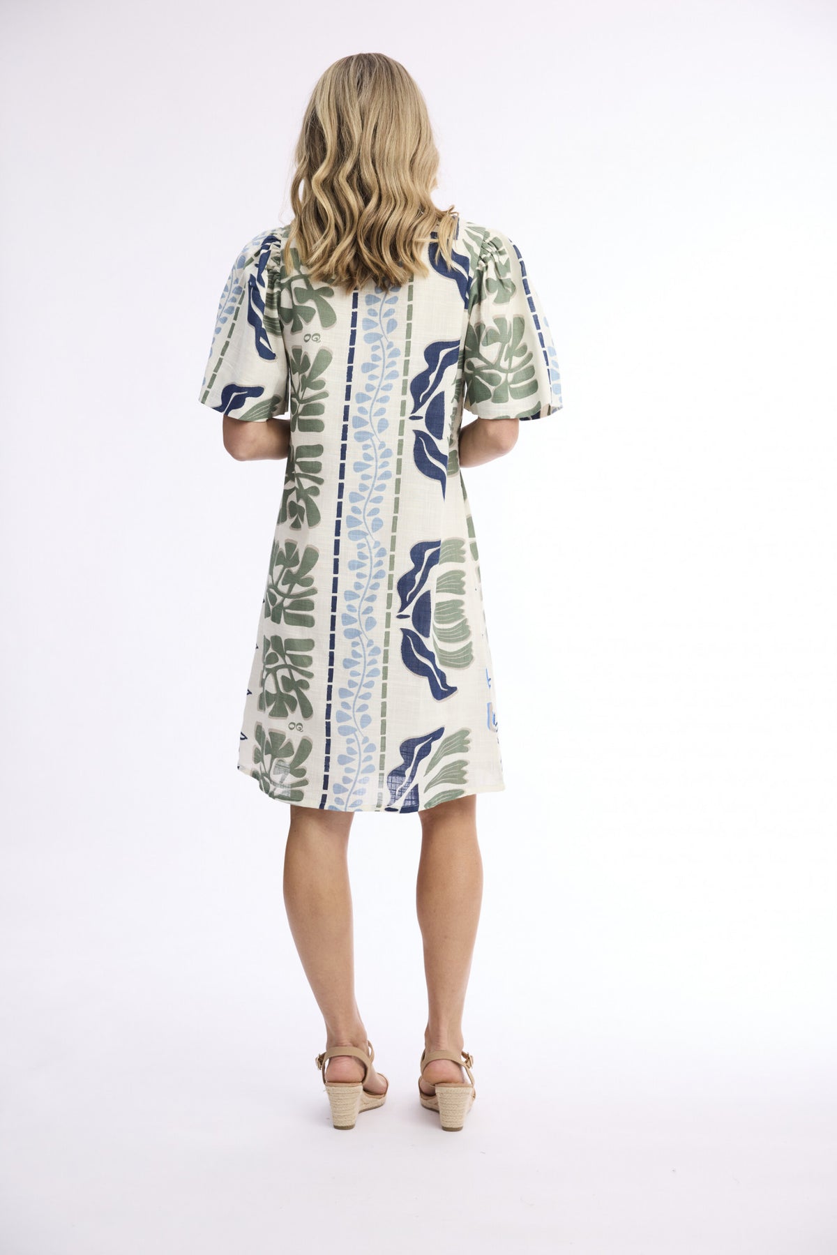 Liberte White Dress Puff Sleeve by Orientique