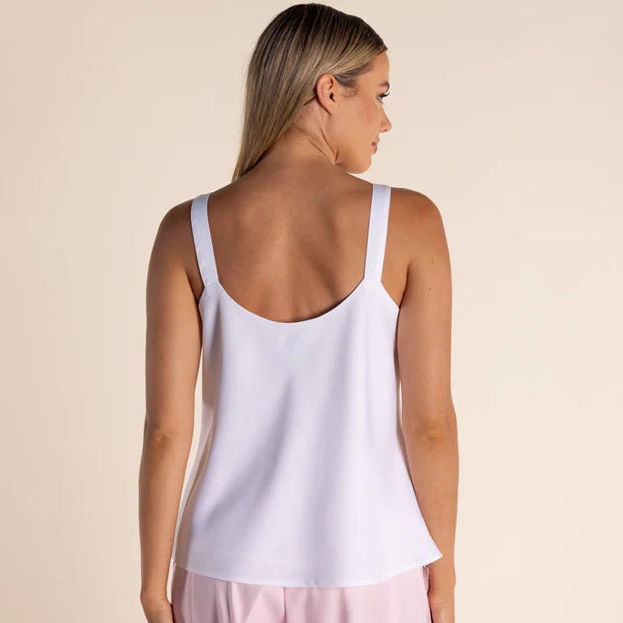 Satin Cami by Two-T's - White