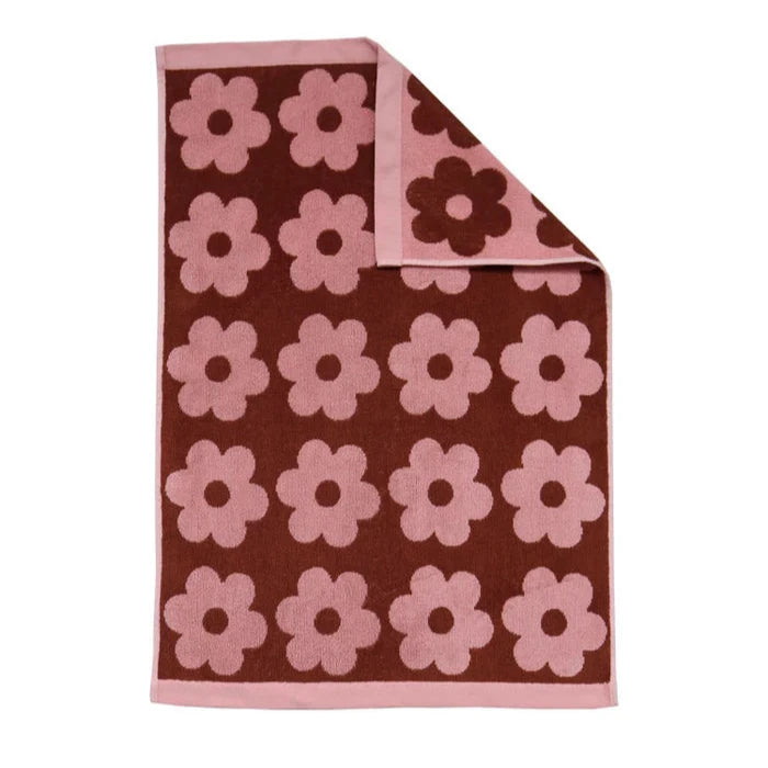 Winter Flowerbed Hand Towel by Mosey Me