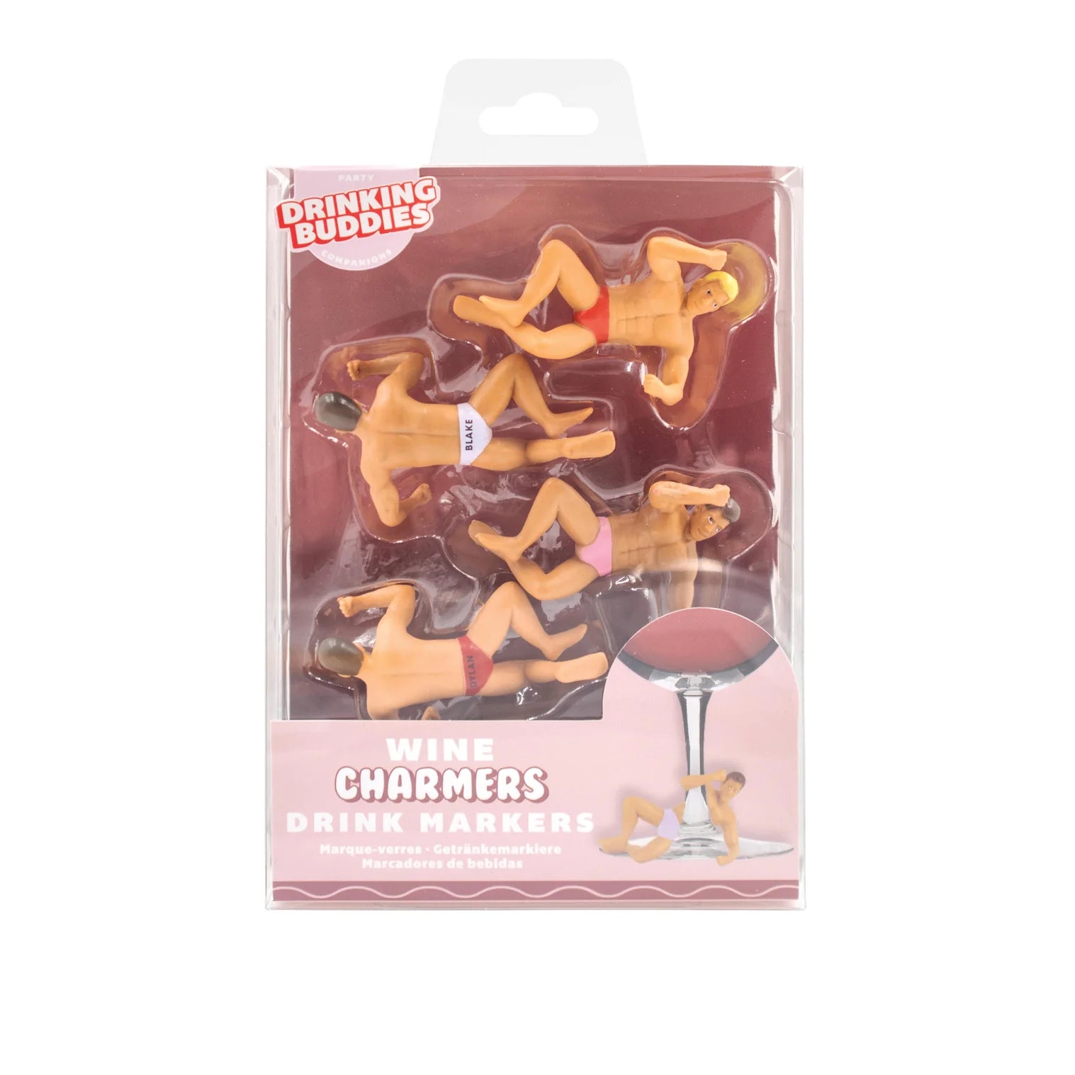 NPW Wine charmers Drink Markers 4pcs Set by Isalbi