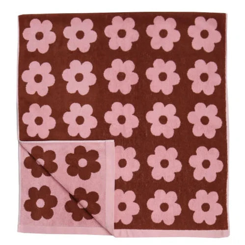 Winter Flowerbed Bath Towel by Mosey Me