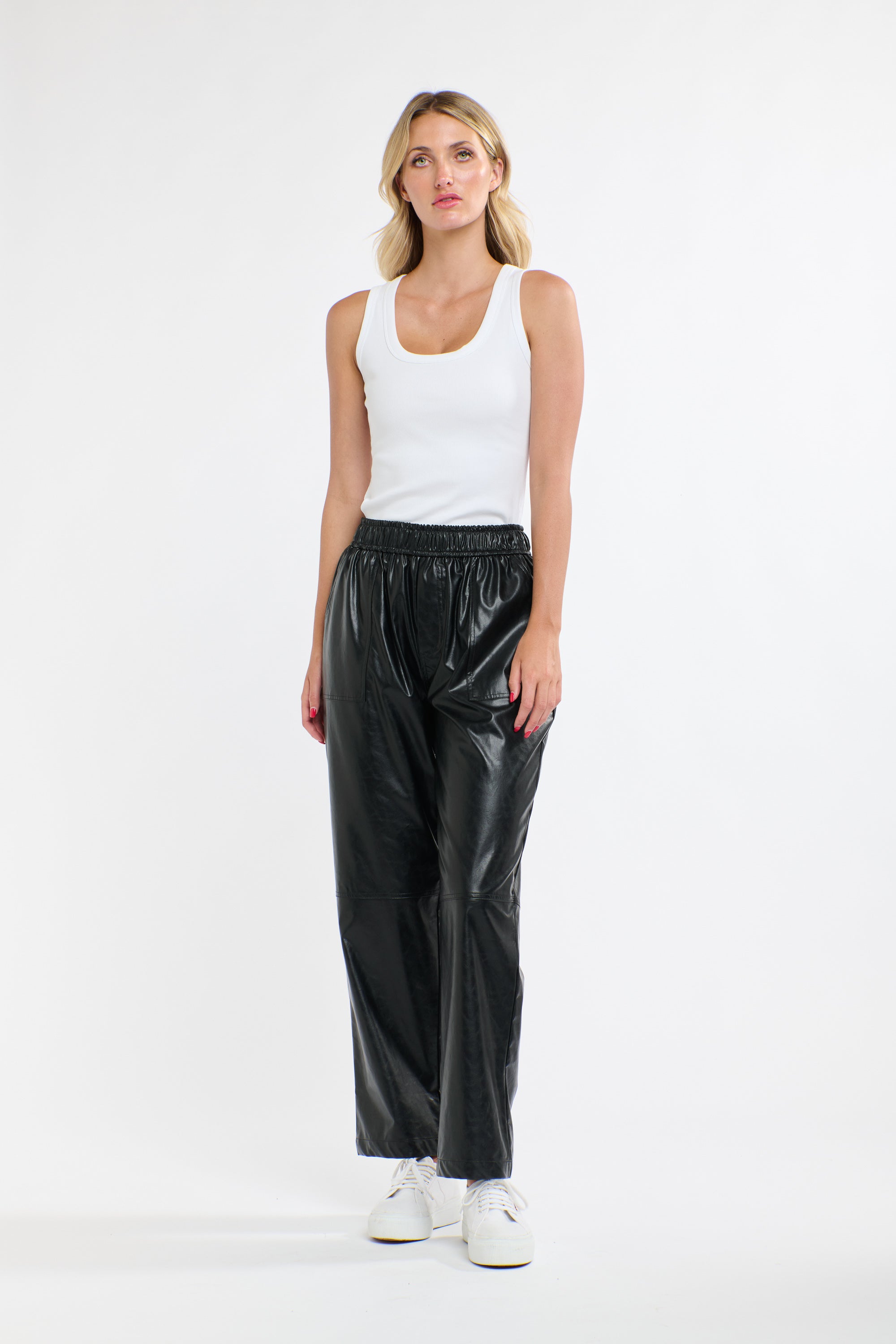 PU Jogger by 365 Days - Black