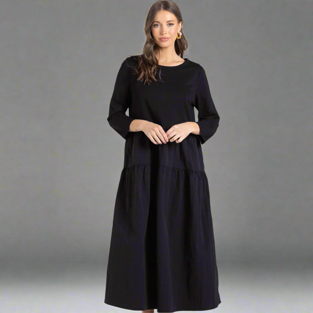 Crushed lux midi dress by Two-T's